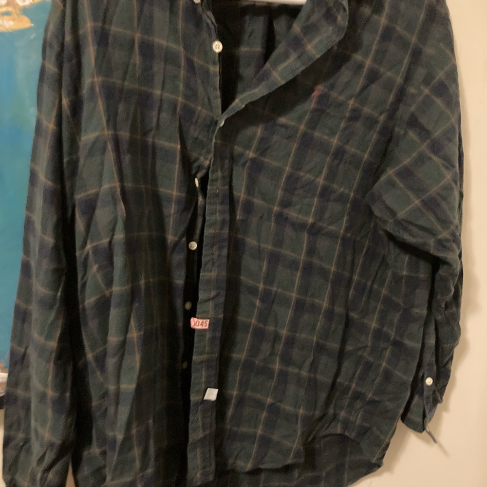 Ralph Lauren Dark Plaid Cotton Shirt